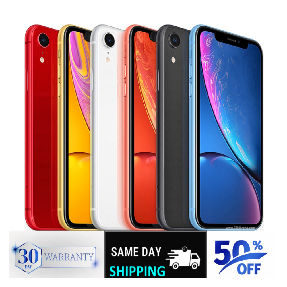 Apple iPhone XR GSM Unlocked Verizon Tracfone TMobile Att iOS 64GB SmartPhone