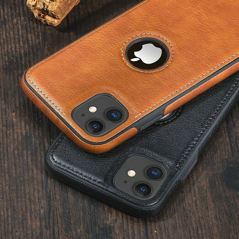Phone Case for iPhone 11 12Pro/12 Pro Max  Solid Plain Color Luxury PU Leather