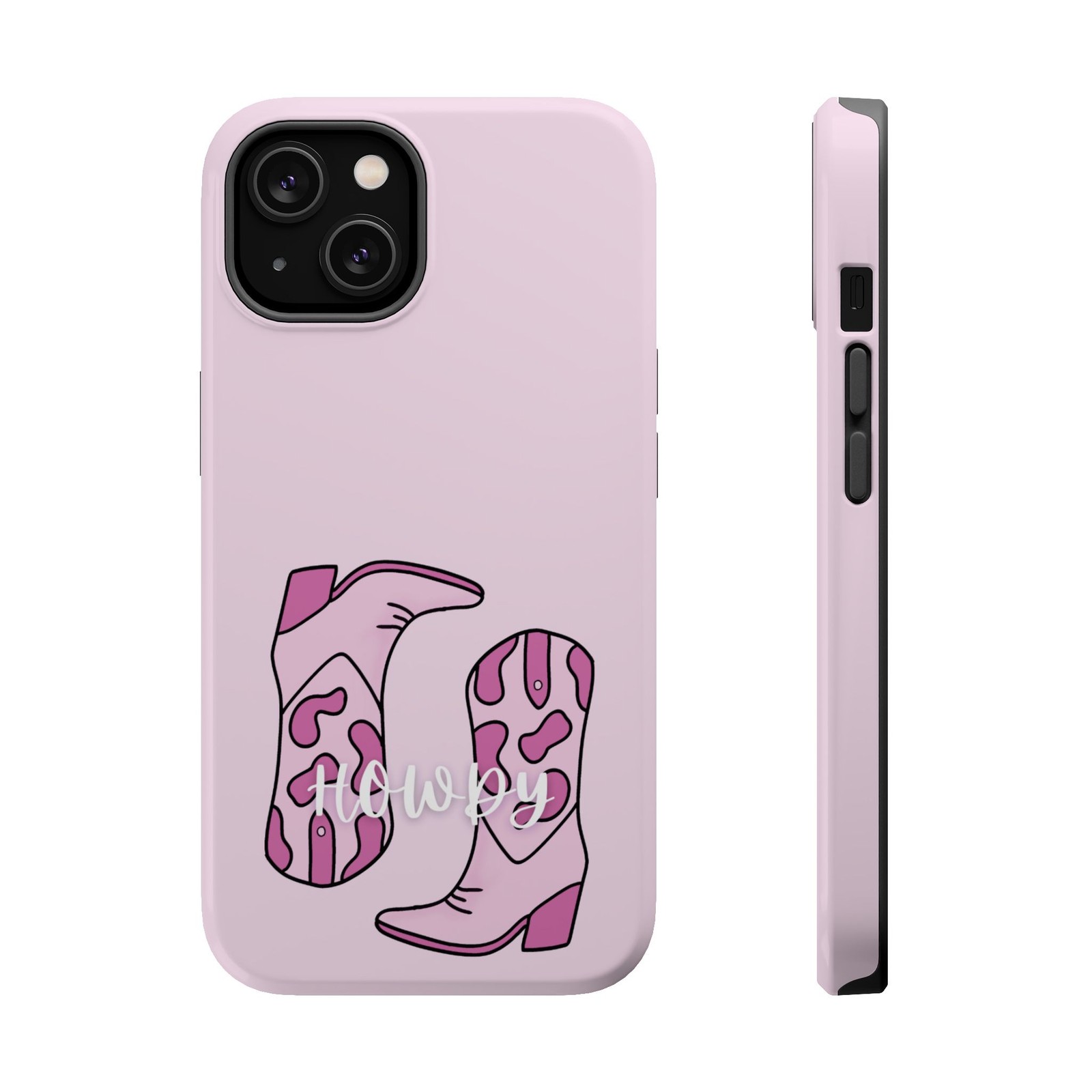 Cowgirl Pink MagSafe Phone Case, Western Touch Phone Cover, Cowgirl Gift, Tough
