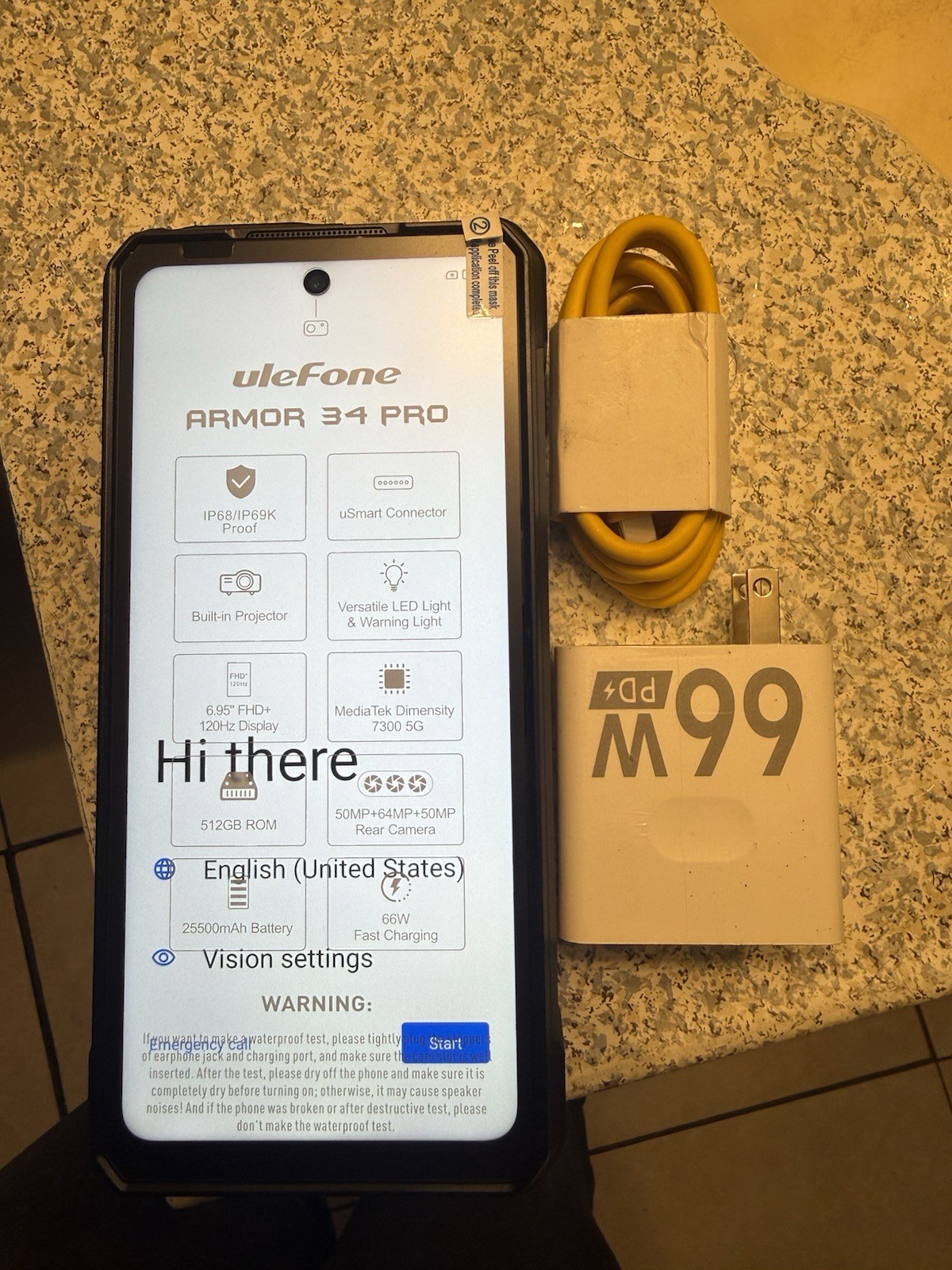 ULEFONE ARMOR 34 PRO 512 RAM 8GB UNLOCKED