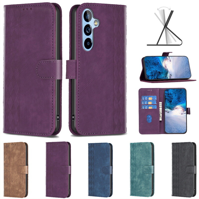For Samsung S23Ultra S22 S21 A54 A14 Leather Wallet Bumper Shockproof Case Cover