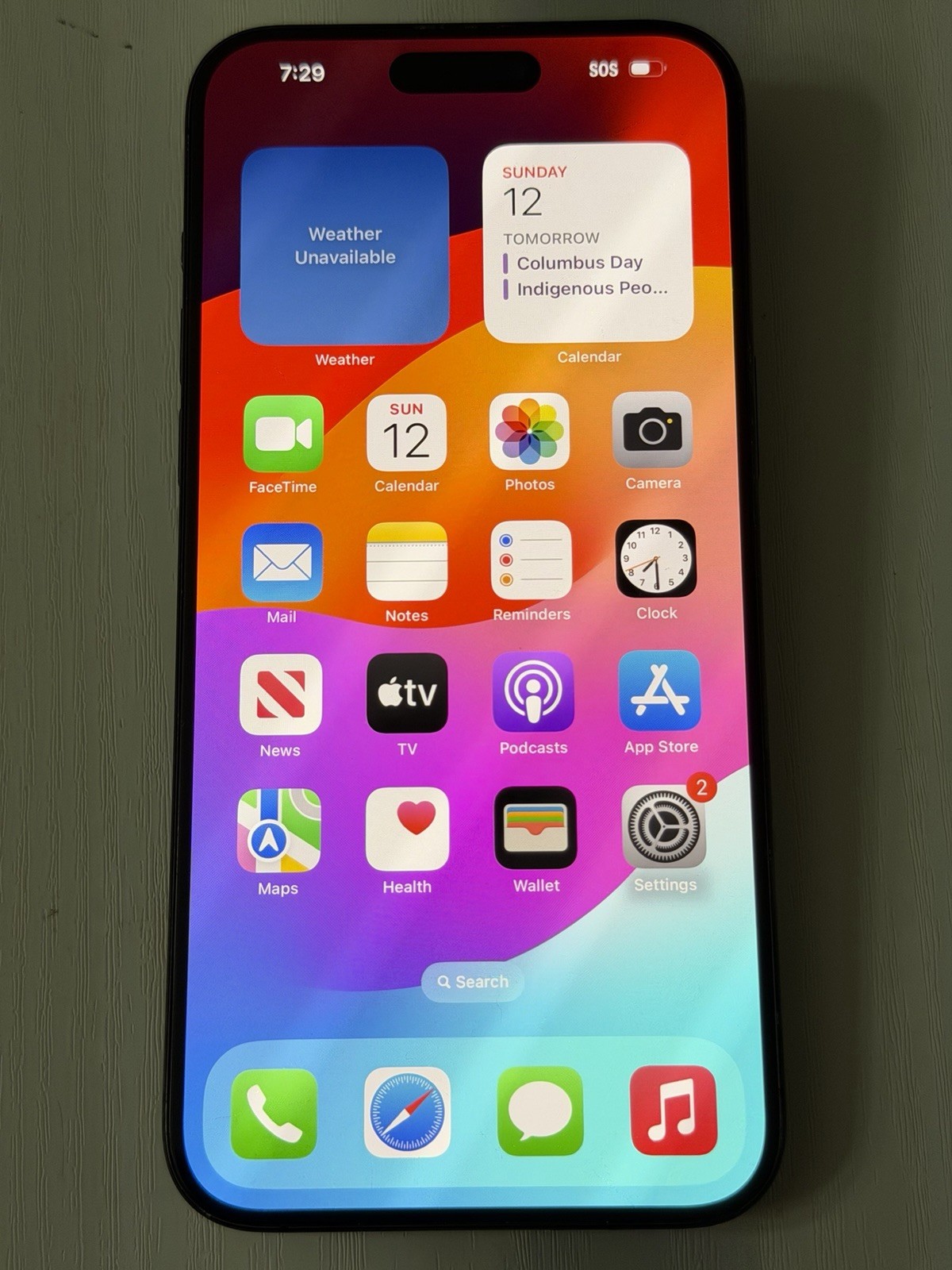 Apple iPhone 15 Pro Max 512gb- Black Titanium- A2849 (AT&T) Small Crack Back