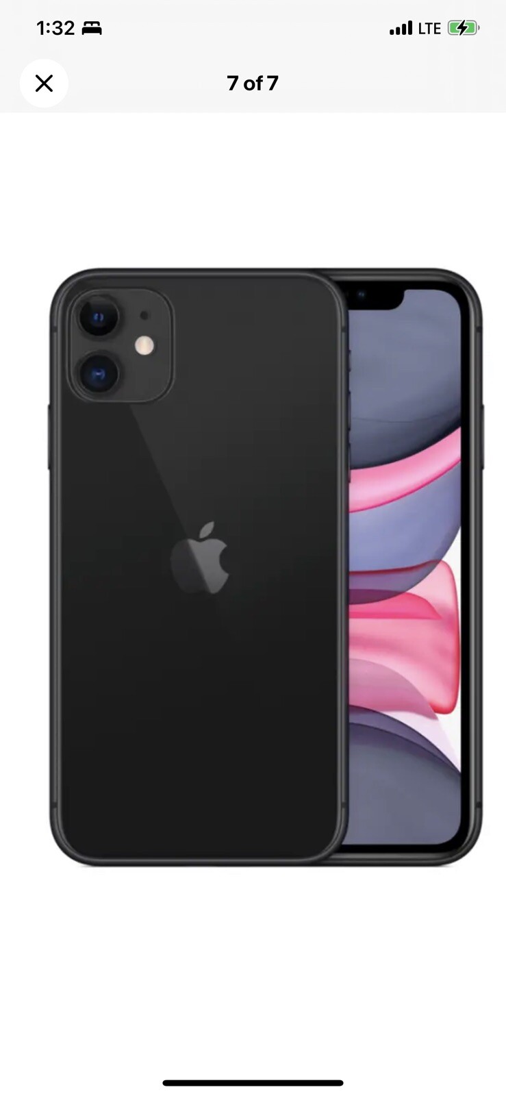 Apple iPhone 11 – 64GB – Black (Verizon) A2111 (CDMA + GSM)