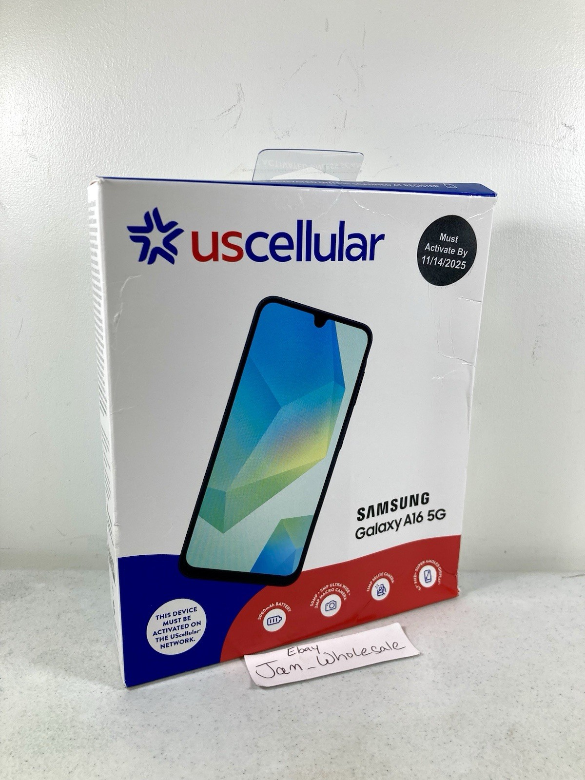 Locked To US Cellular Samsung Galaxy A16 5G 128GB 4GB 6.7 Prepaid Smartphone NEW