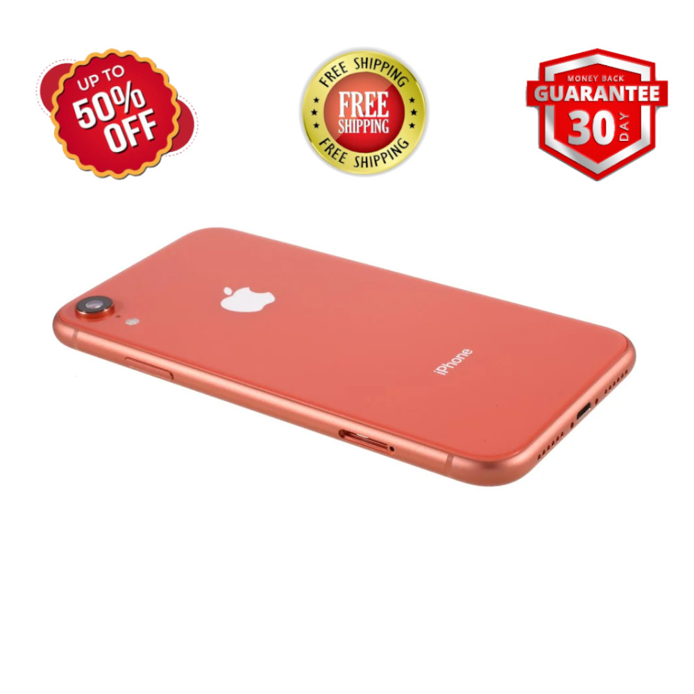 Apple iPhone XR 64GB -Coral Blue Black- Unlocked Verizon US Cellular T-Mobile
