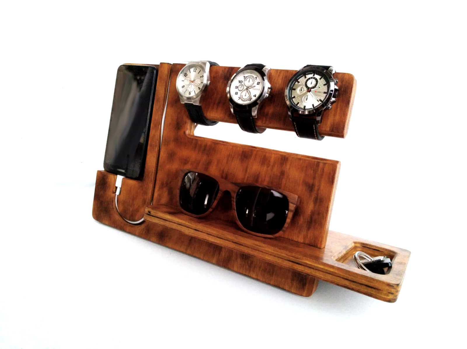 Heywood wooden Stand/Holder for smartphone & accessories(handmade in Greece)