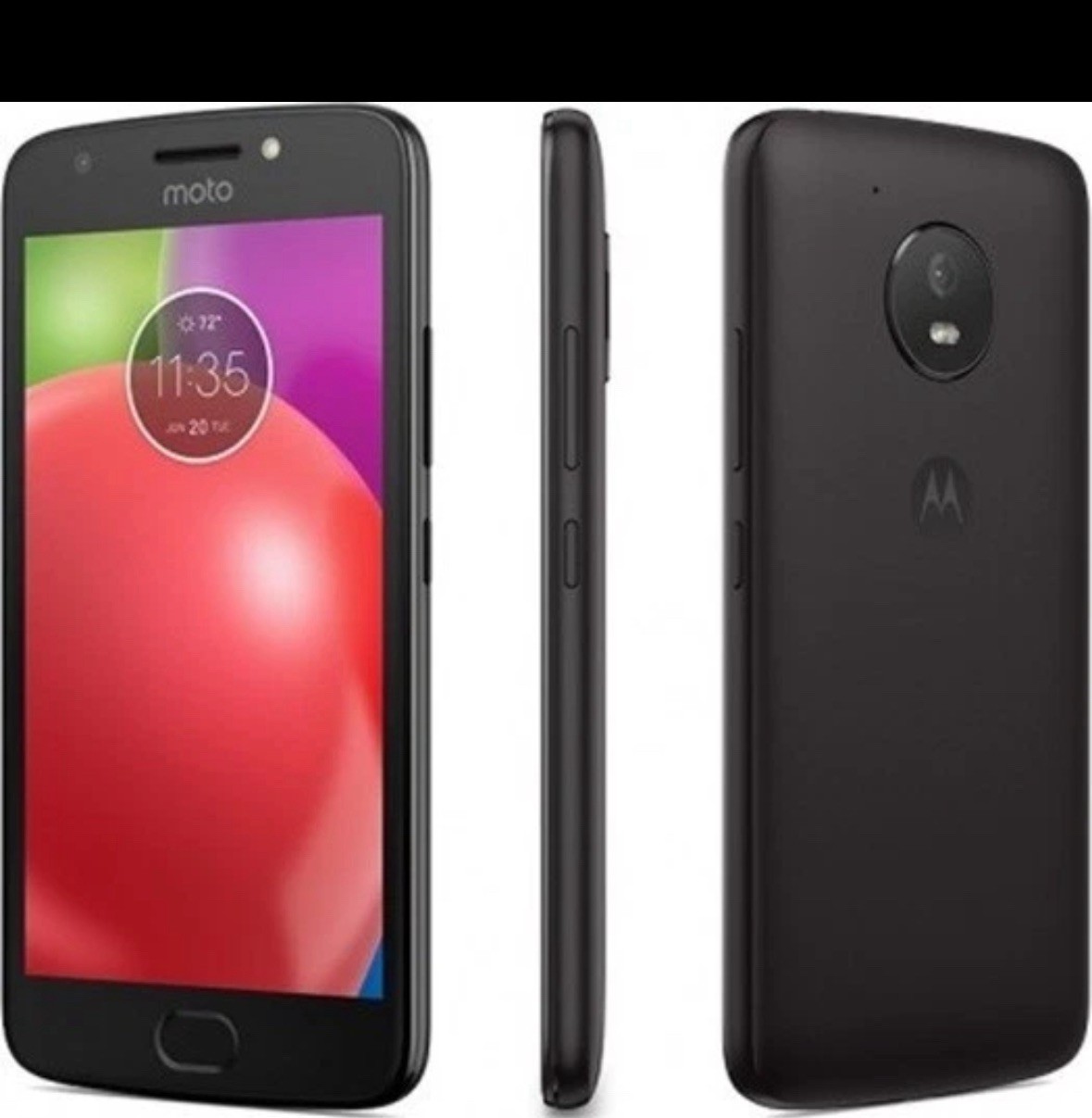 Motorola MOTO E4 XT1768 Black (Unlocked) AT&T T-Mobile ( No Battery)