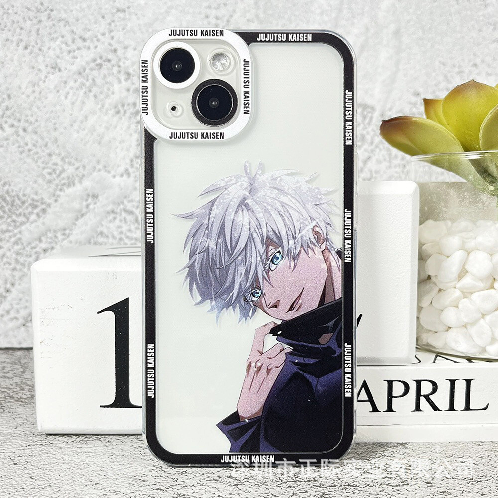 Anime Jujutsu Kaisen peripheral iPhone case anti drop transparent soft shell