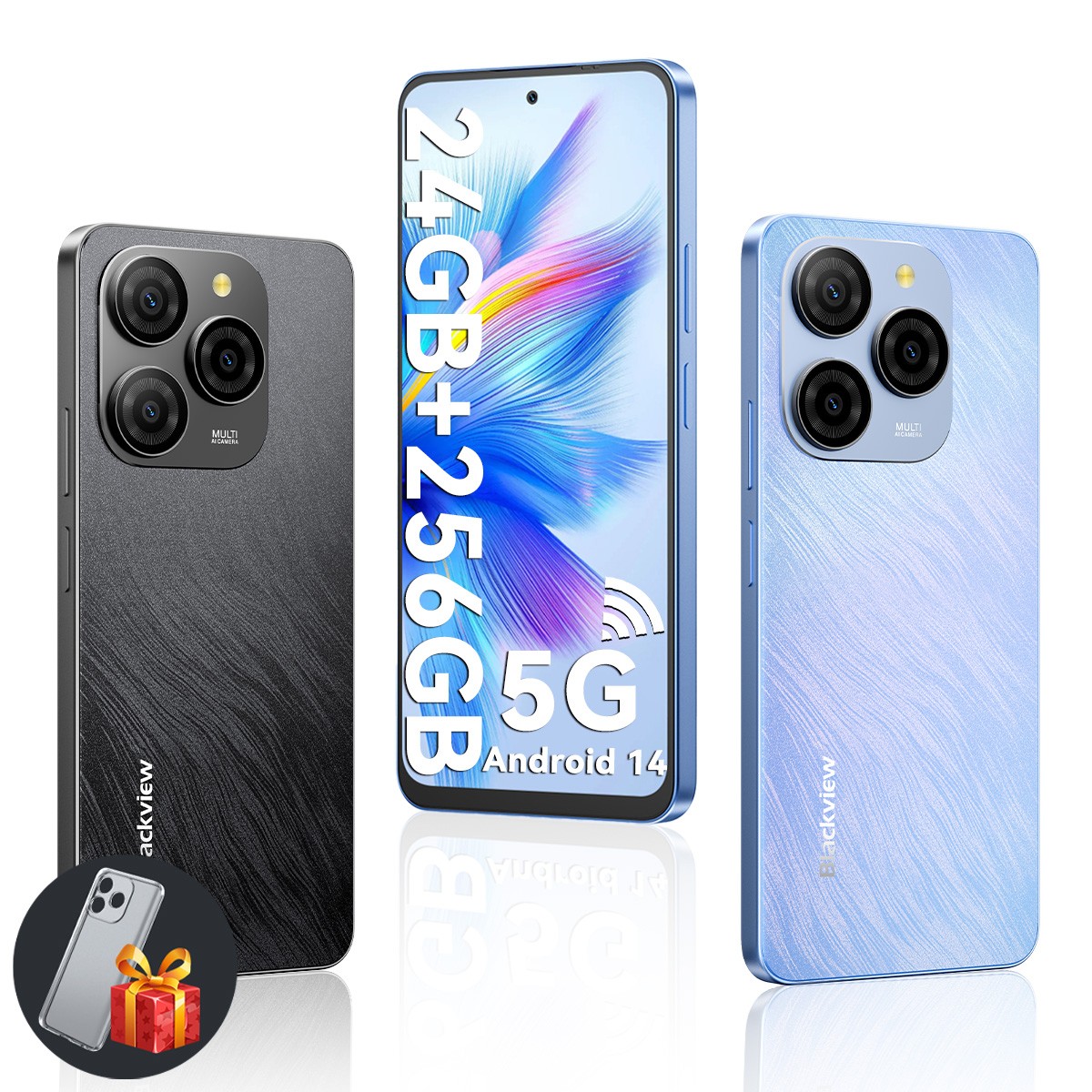 Blackview SHARK 9 5G Smartphone 24GB+256GB 6.67″ Android 14 Dual SIM Unlocked