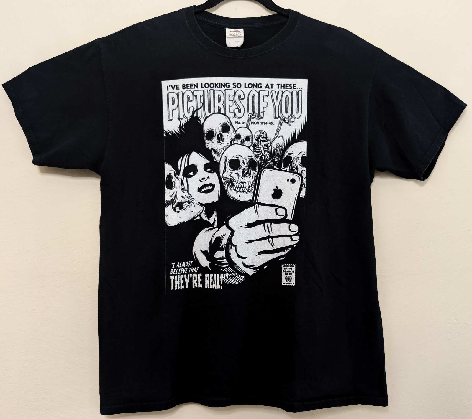 The Cure Pictures Of You Selfie L Black Shirt 28″ X 21″ FotL Tag Butcher Billy