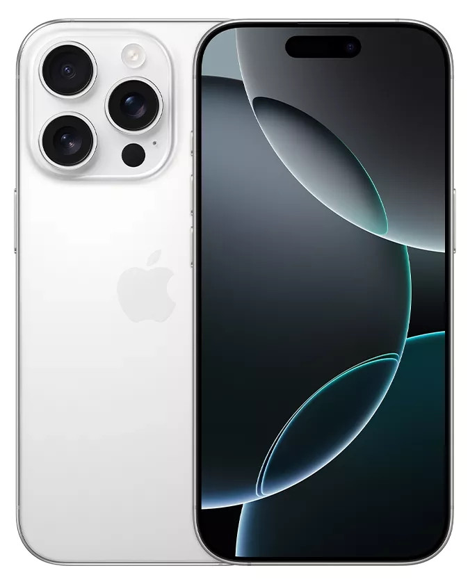 Apple iPhone 16 Pro A3083 US Cellular Only 256GB White Titanium Good