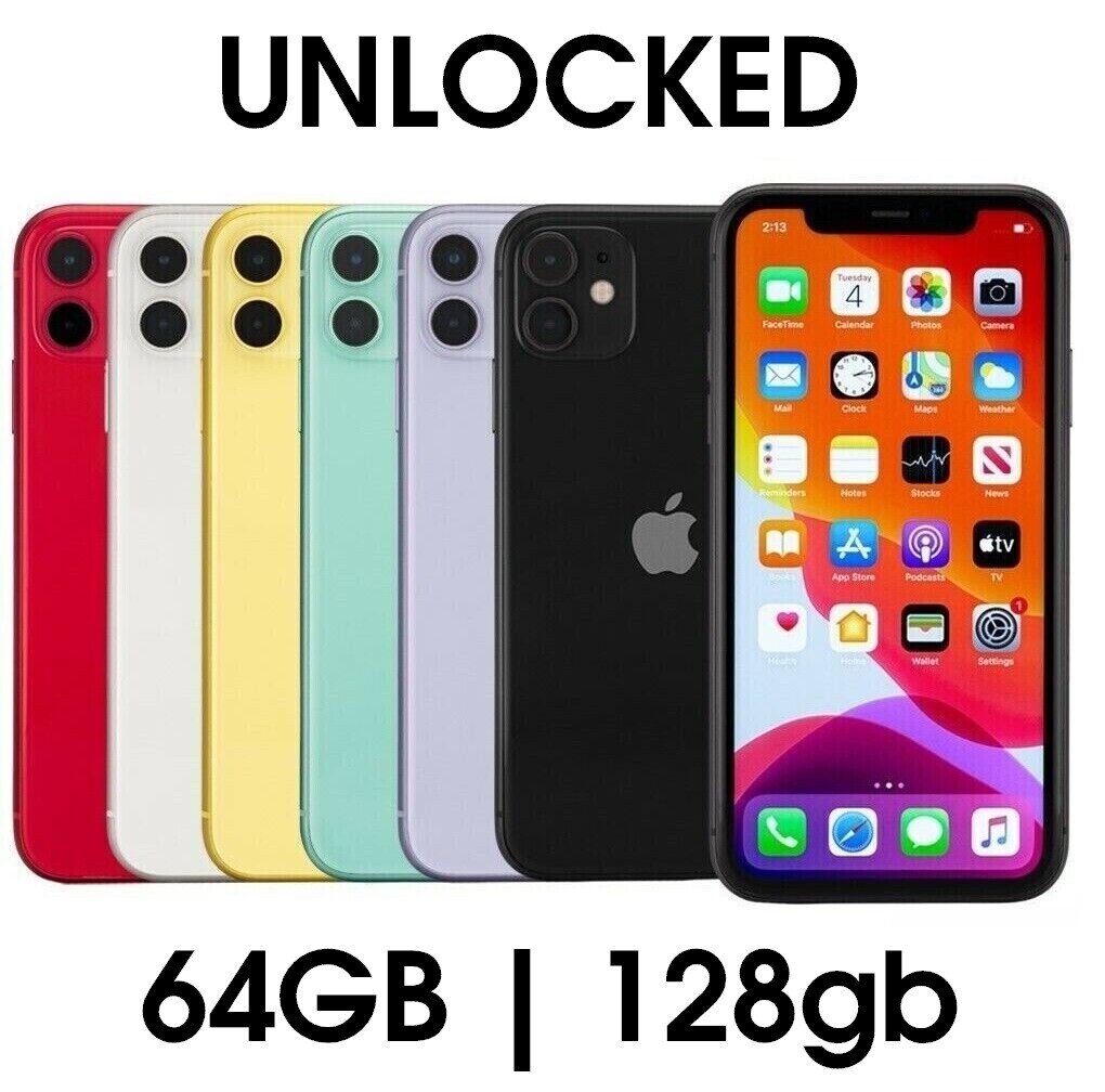 Apple iPhone 11 64GB 128GB A2111 Fully Unlocked AT&T T-Mobile Verizon EXCELLENT