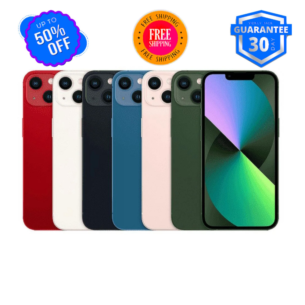 Apple iPhone 13 Unlocked 128GB 5G LTE – Black, Green – Free Shipping