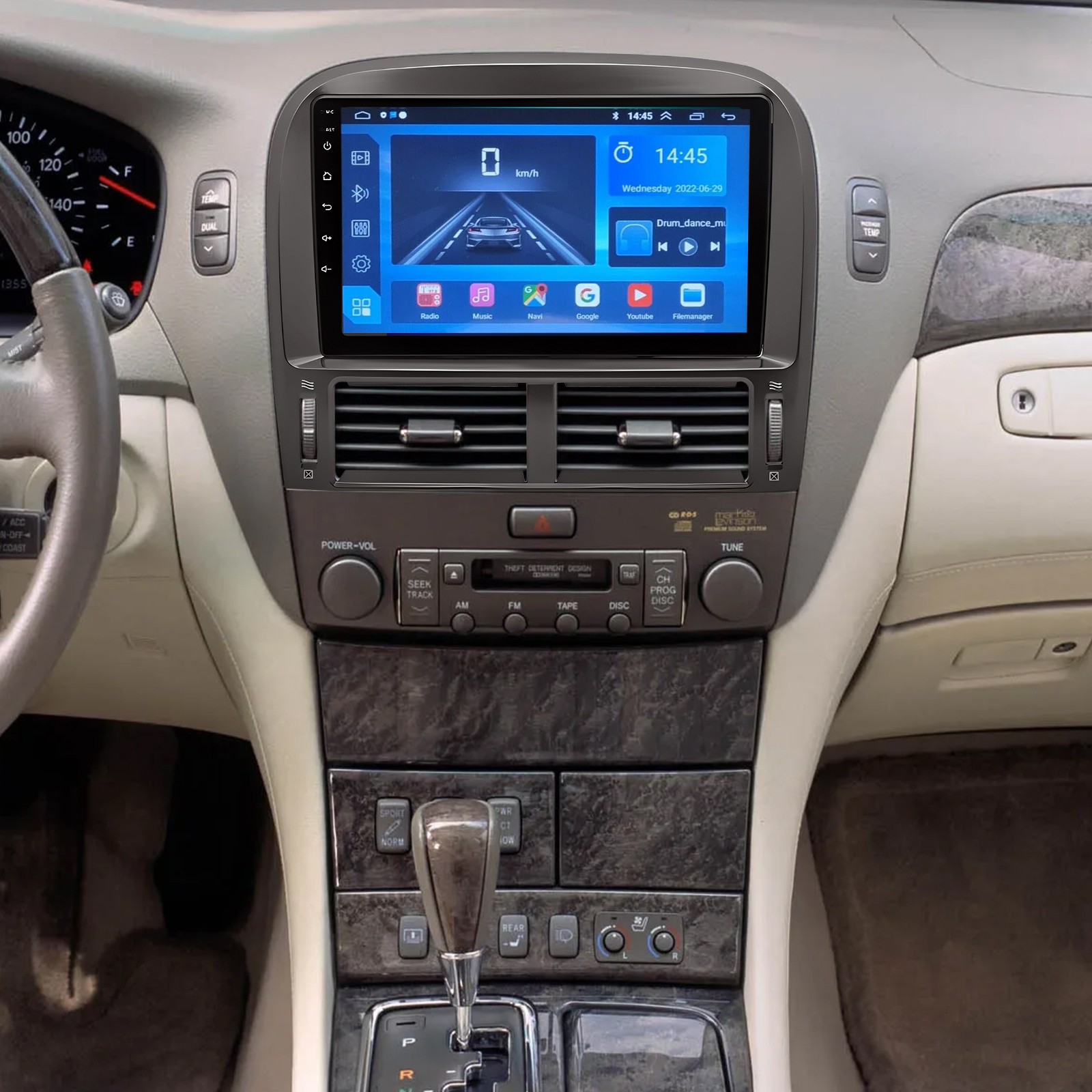 CarPlay For Lexus LS430 2001-2006 Android 13 Car Radio Stereo FM GPS Head Unit