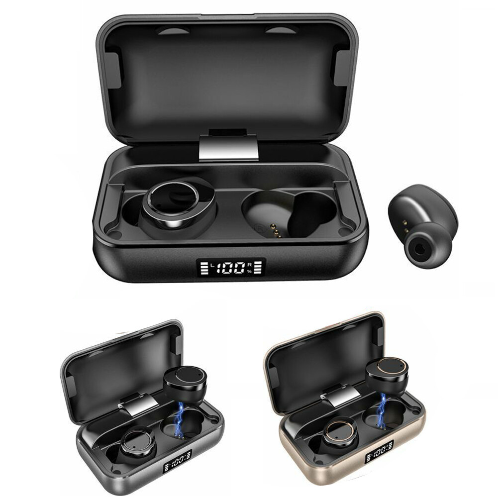 Wireless Bluetooth Headset Earphone Stereo Music Earbuds with Charging Box