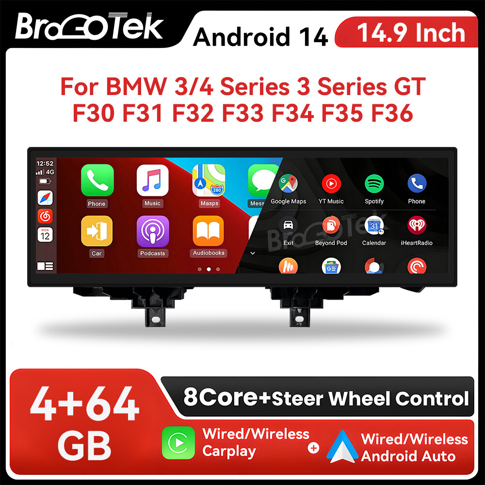 4+64G Car Stereo For BMW 3 Series F30 F31 F32 F33 F34 F35 SWC 4G WiFi DSP GPS