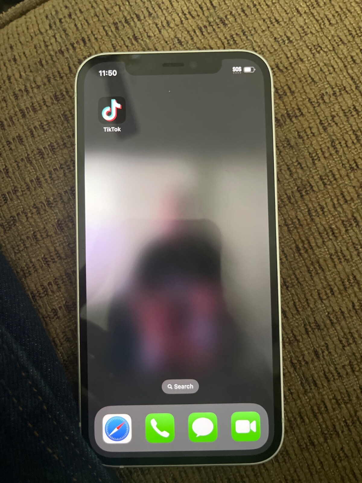 Apple iPhone 12 – 128 GB – Silver White (Unlocked) with tiktok