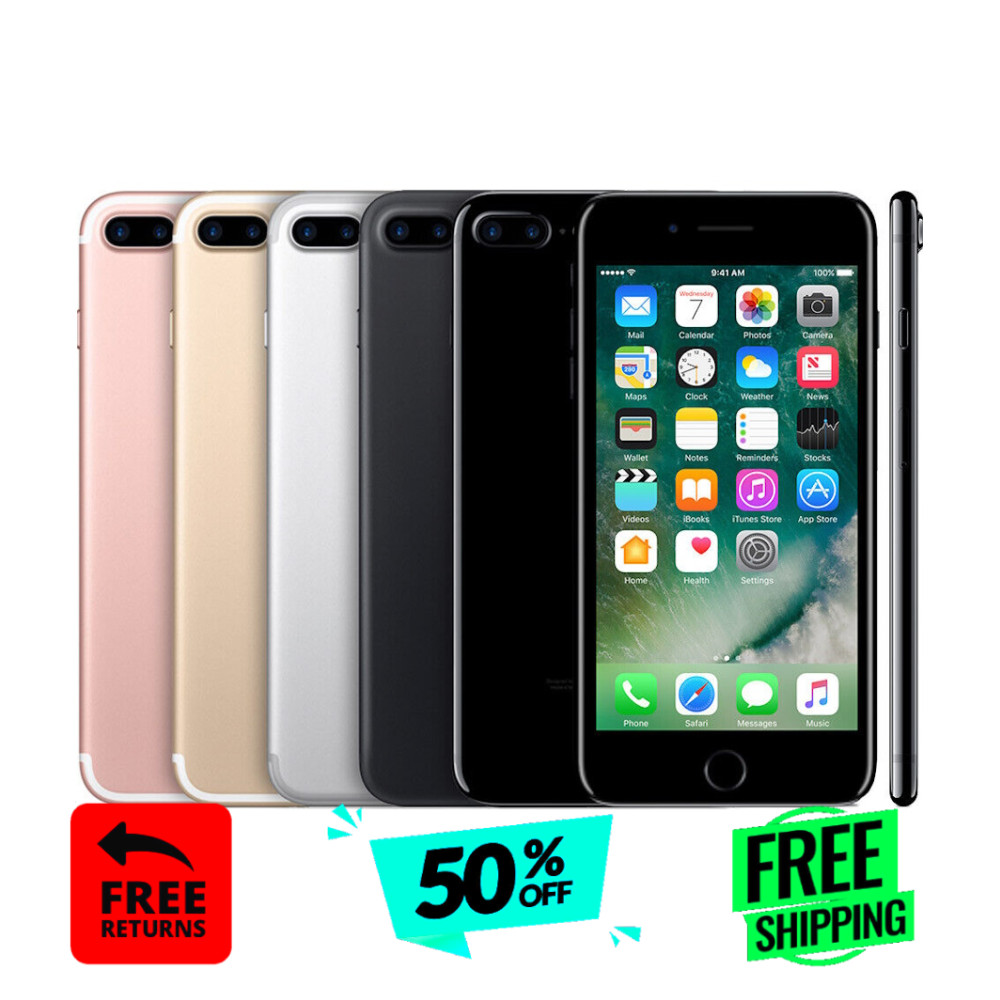 Apple iPhone 7 Plus 32/128GB Unlocked – Black, Silver, Gold – Fair Condition