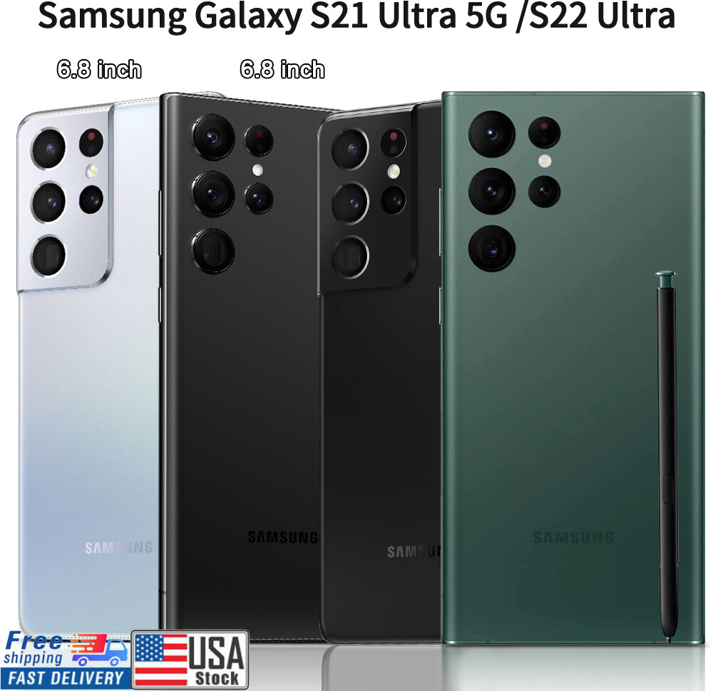 NEW SEALED Samsung Galaxy S22 Ultra S21 Ultra 5g Factory Unlocked GSM CDMA