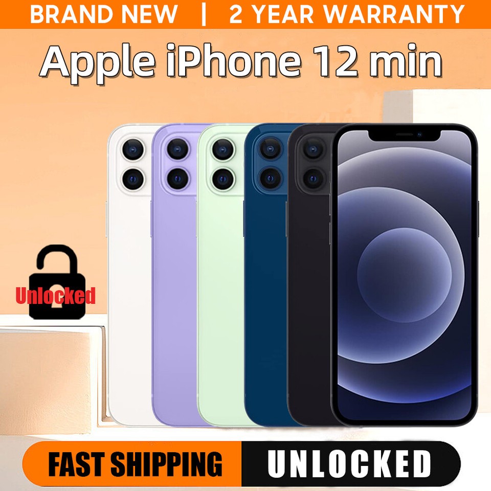 NEW Apple iPhone 12mini A2176 64GB/128B FACTORY UNLOCKED GSM+CDMA All Carrier