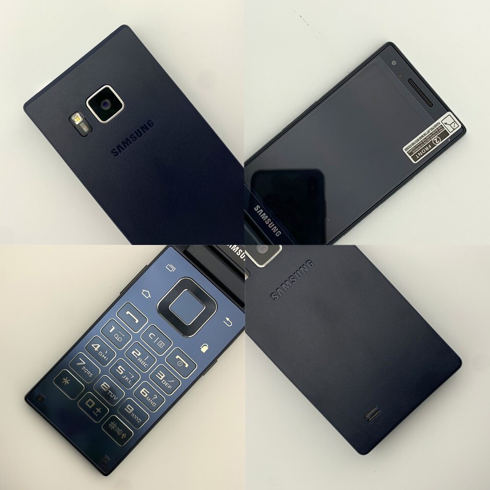 Samsung SM-G9198 16GB UNLOCKED 4G LTE Dual SIM 16MP Flip Smartphone Open Box A++