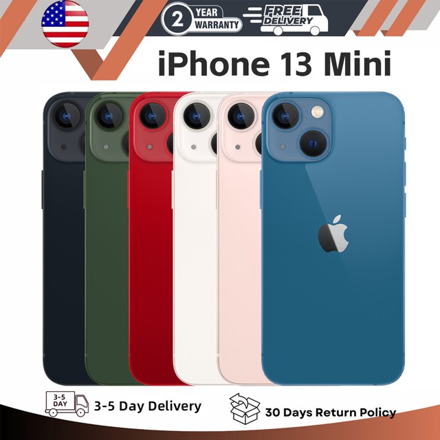 New Sealed Apple iPhone 13 MINI 128GB/256GB A2481 Factory Unlocked Fast Shipping