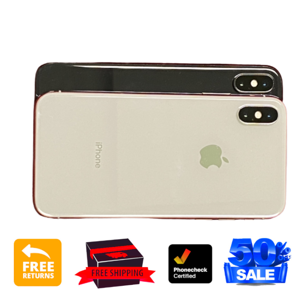 Apple iPhone X 64GB 256GB Space Gray Silver Verizon T-Mobile Unlocked 4G iOS