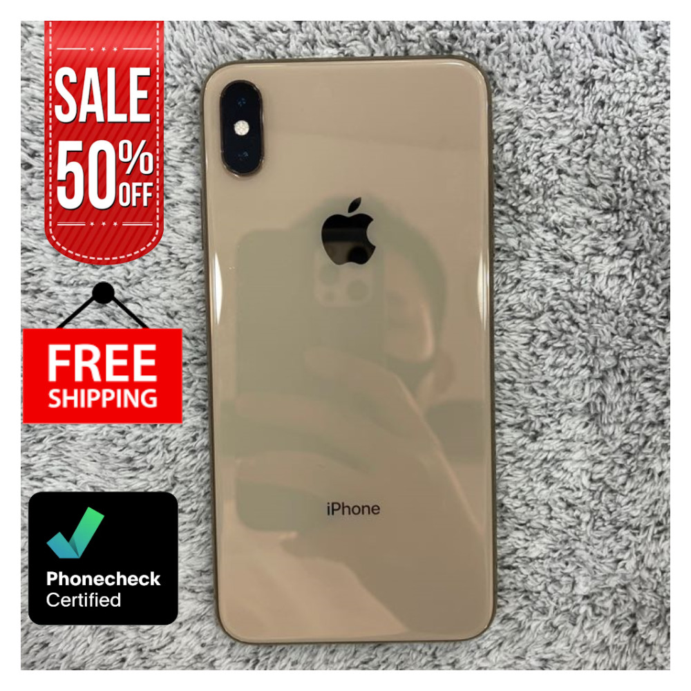 Apple iPhone XS 256GB 64GB Gold-Space Gray Fully Unlocked Verizon Att Face ID