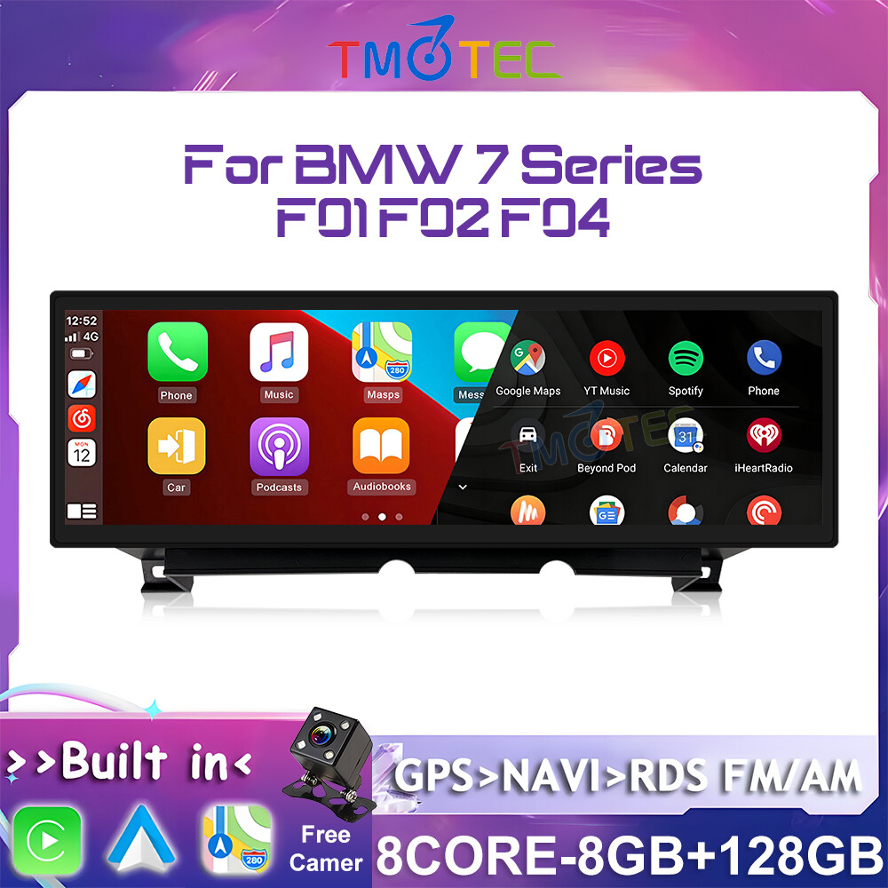 For BMW 7 Series F01 F02 F03 14.9″ Android 13 Car Stereo Carplay WIFI 4G 8+128GB