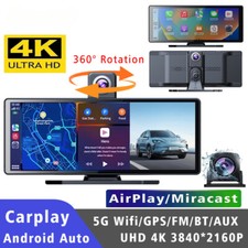 10.26″ 4K Dash Cam ADAS Wireless Carplay & Android Auto Car DVR Video Recorder