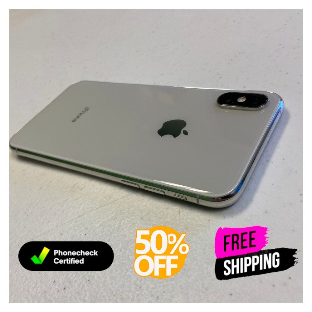 Apple iPhone XS Silver 4G 64/256GB Unlocked Verizon Metro PCS Tmobile Smartphon