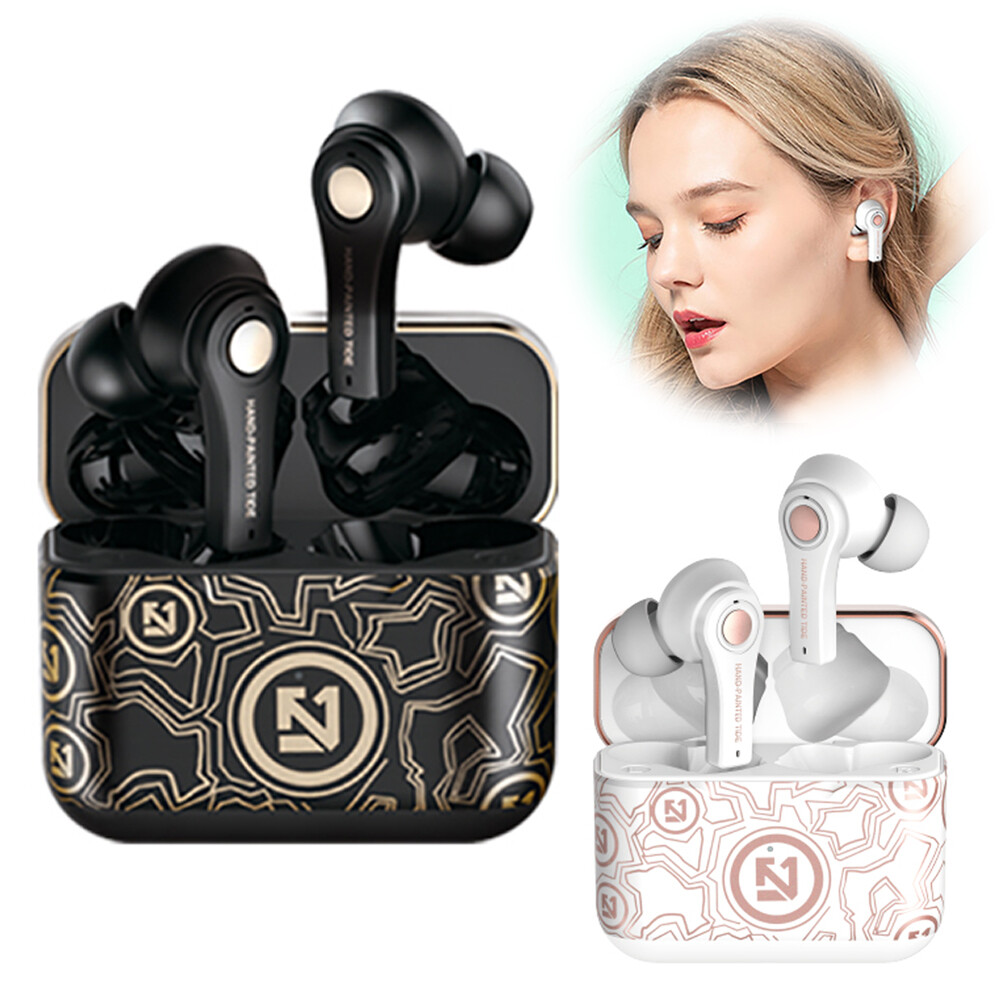 Mini Wireless Earbuds Stereo Music Earphones Noise Reduction for Cell Phones