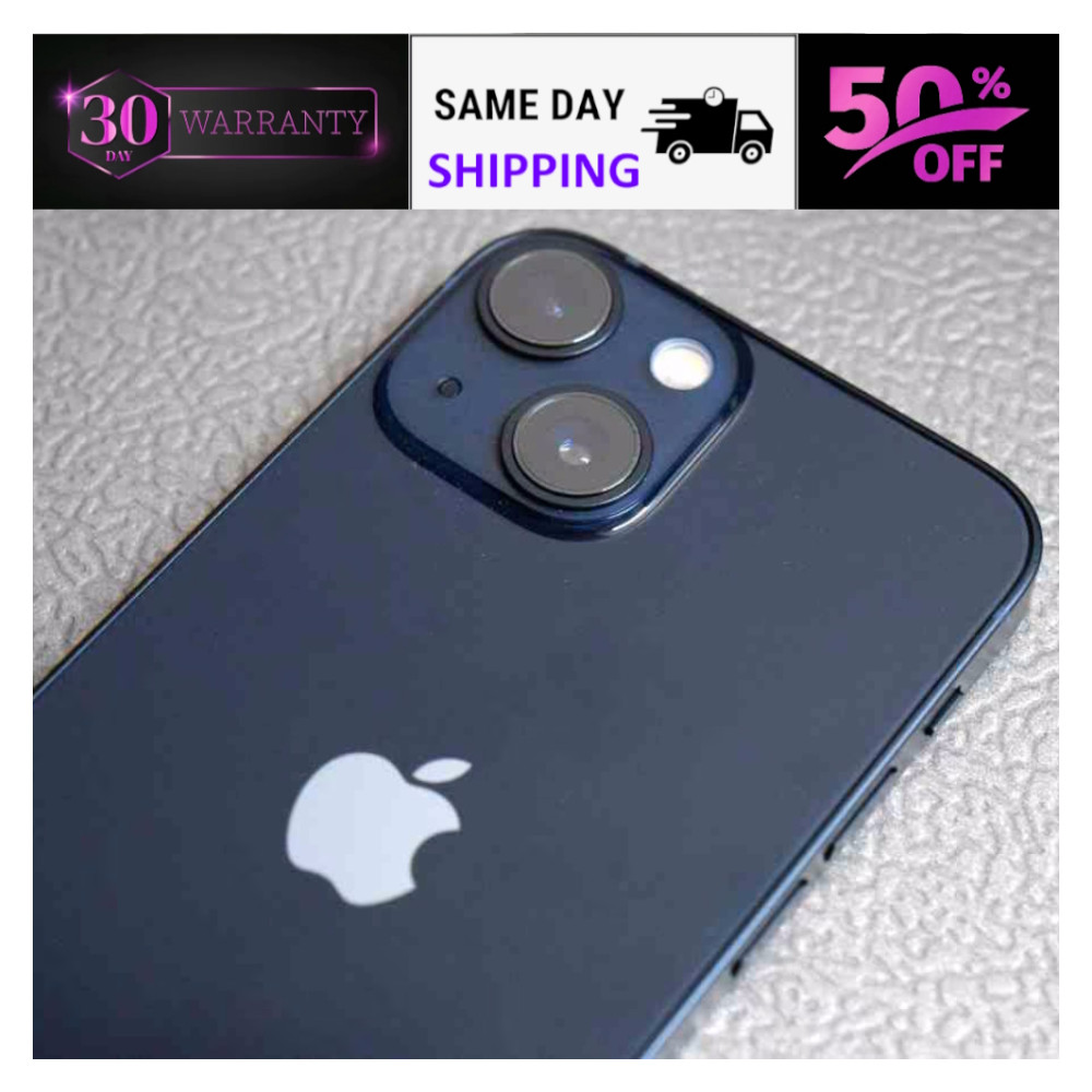 Apple iPhone 13 Unlocked 128GB Black/White T-Mobile AT&T Verizon 5G GSM