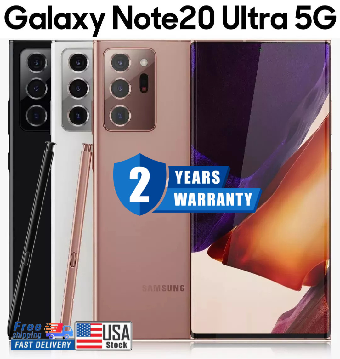 NEW FACTORY SAMSUNG GALAXY NOTE 20 ULTRA 5G 128/512GB SM-N986U GSM CDMA UNLOCKED