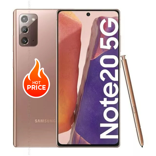 Original Samsung Galaxy Note 20 128GB N981U Unlocked Smartphone Open box Bronze