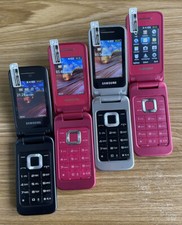 SAMSUNG C3520 Bluetooth MP3 FM Radio GSM Flip Unlocked US Mobile phone Very Good