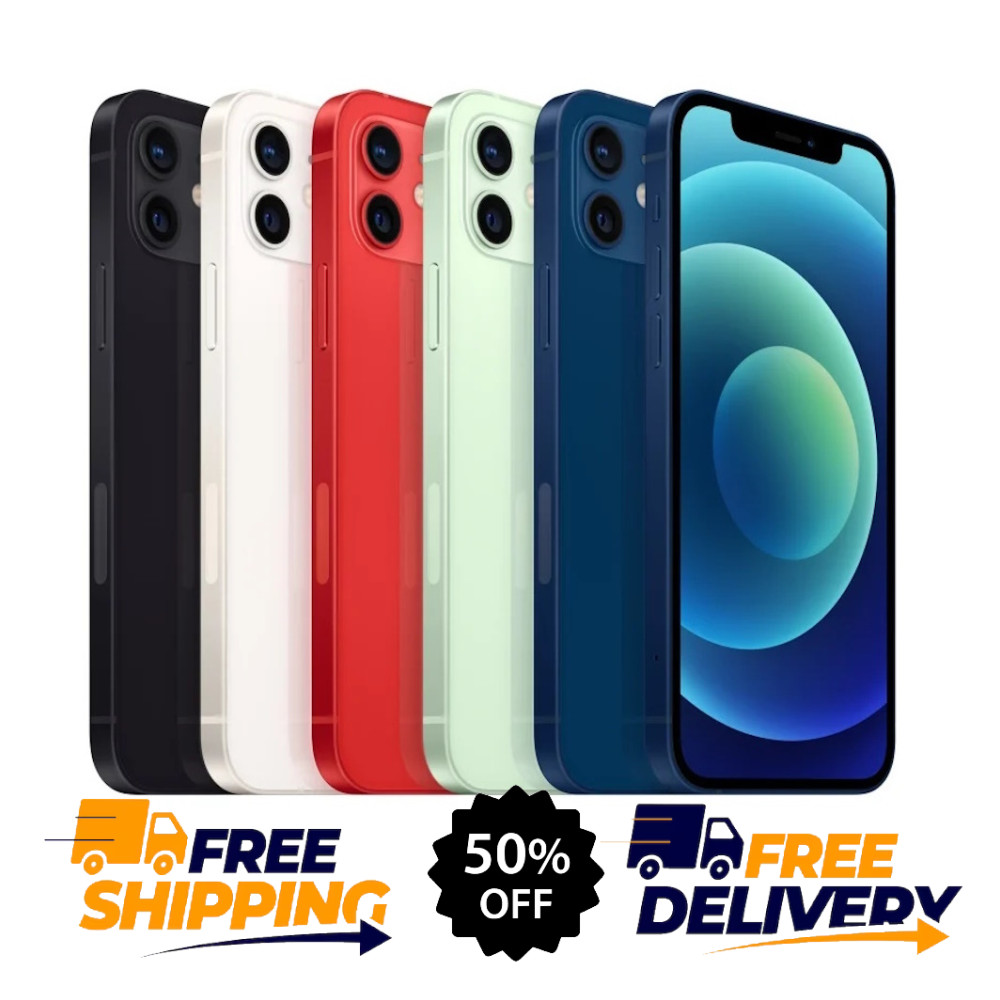 Apple iPhone 12 6.1in 64GB 128GB Unlocked At&t Verizon T-Mobile iOS 5G