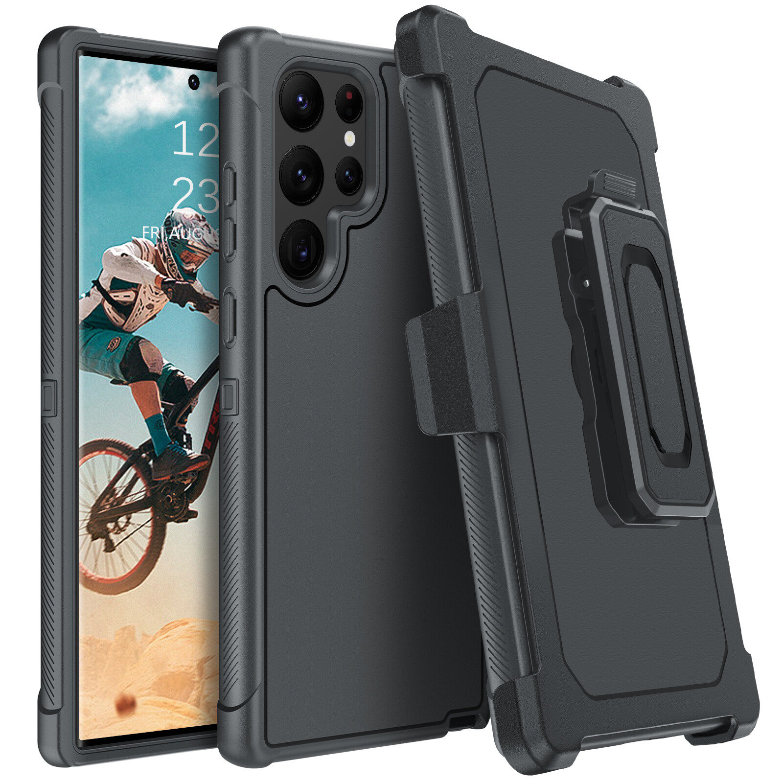 For Samsung Galaxy S25 Ultra S24 S23 S22 S21 FE Case Belt Clip Shockproof Cover