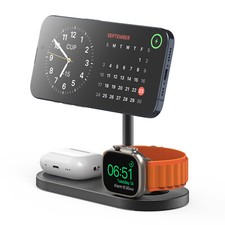 X23 Pro 3-In-1 Magnetic Wireless Charger&Stand Kit For Apple Watch iPhone 15 Pro
