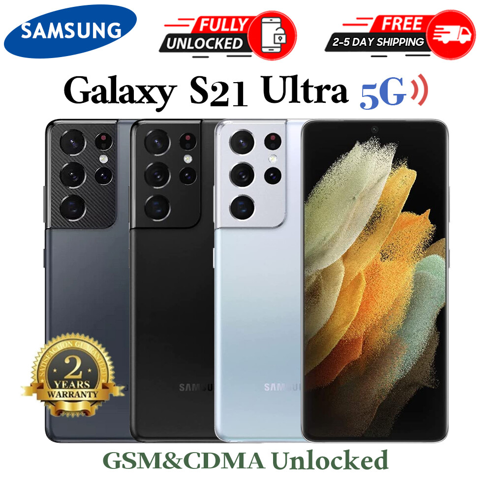 NEW SEALED Samsung Galaxy S21 Ultra 5G G998U1 128GB/256GB+12 Unlocked  phone
