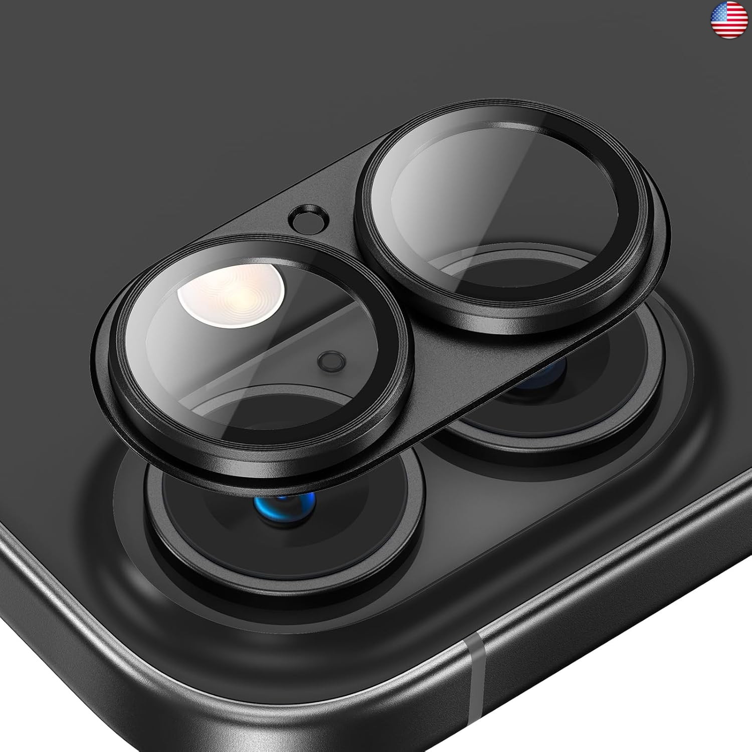 Tensea Camera Lens Protector for iPhone 16/16 Plus, Metal Aluminum | Alloy |