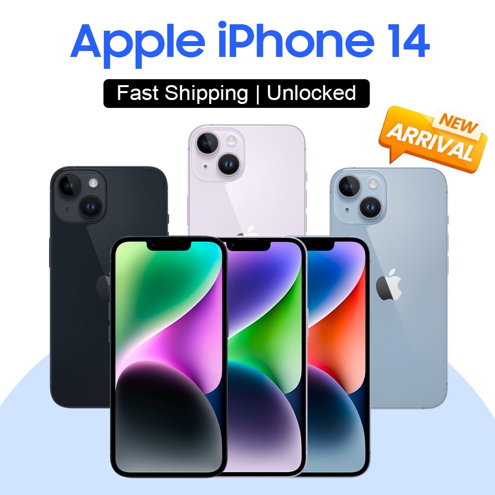New Sealed Apple iPhone 14 5G 128GB/256GB Factory Unlocked GSM+CDMA 6.1” Phones