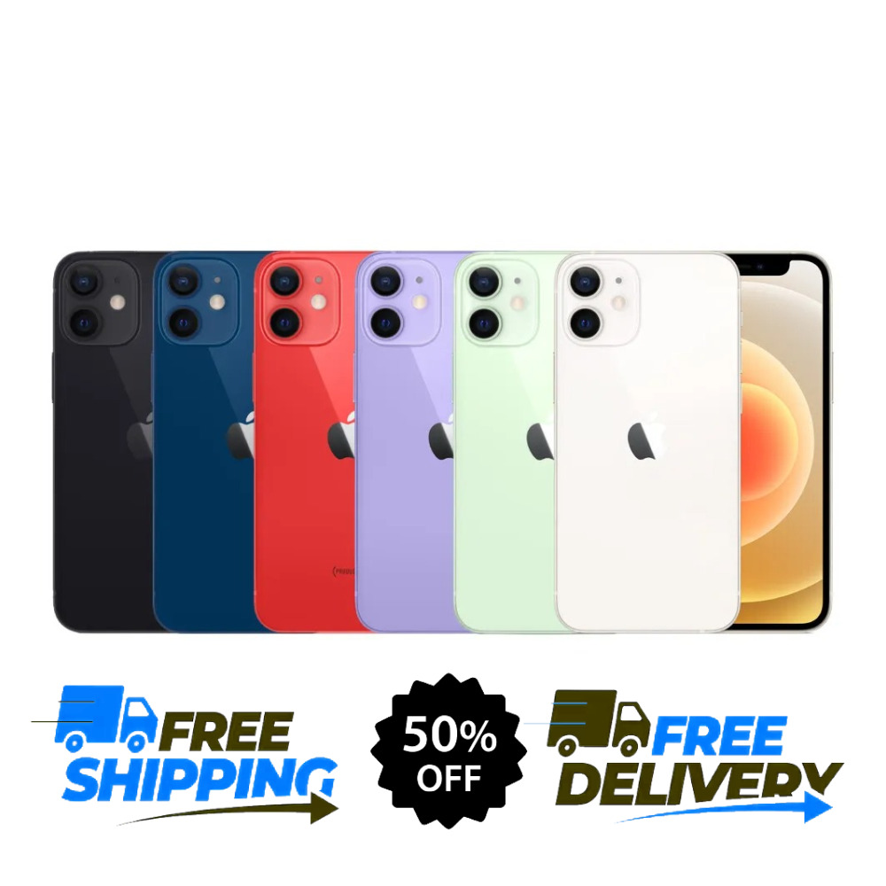 Apple iPhone 12 64/128GB 5G Unlocked Verizon ATT Dual SIM (Nano‑SIM/eSIM)