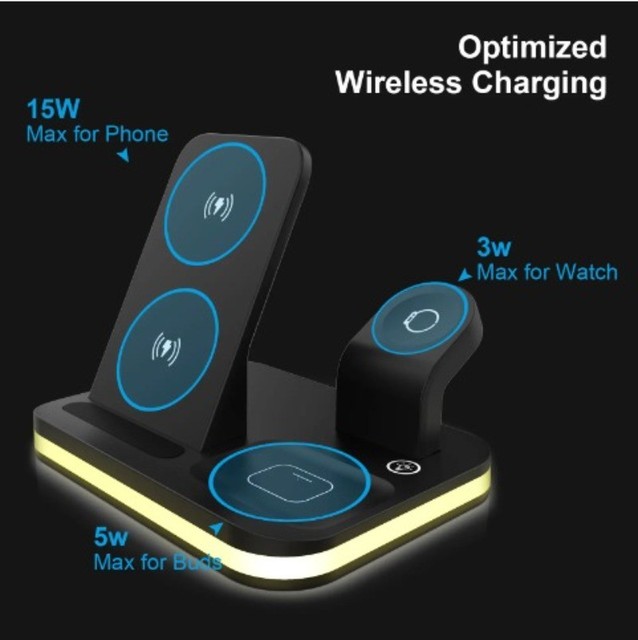 Universal Wireless Charger Stand – Qi Fast Charge for iPhone/Android