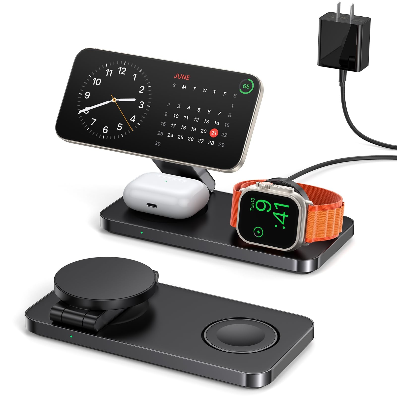 3 in 1 Charging Station for Apple/iPhone Apple Watch Charging Station/Magsafe…