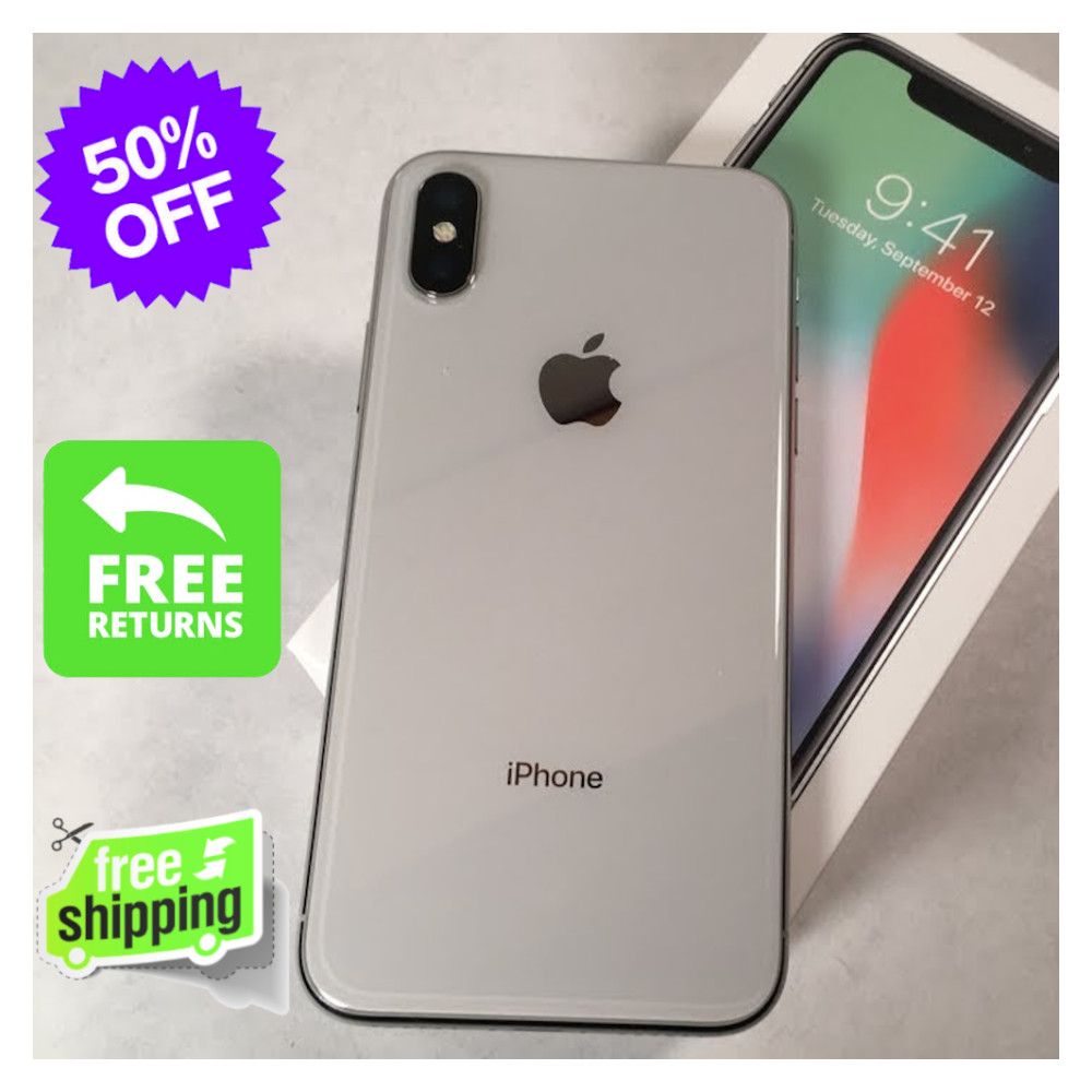 Apple iPhone X 64GB 256GB Unlocked (GSM + CDMA) Smartphone Good Battery