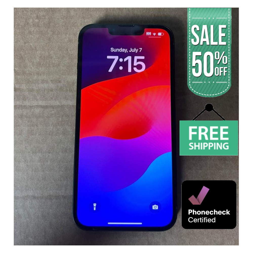 Apple iPhone 13 128GB 256GB 512GB Unlocked Verizon Excellent 6.1″ XDR Display