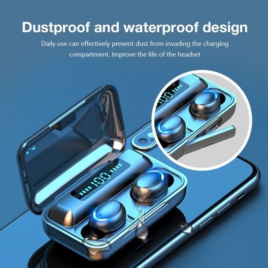 Bluetooth Earbuds for iPhone Samsung Android Wireless Earphone Waterproof F9-35
