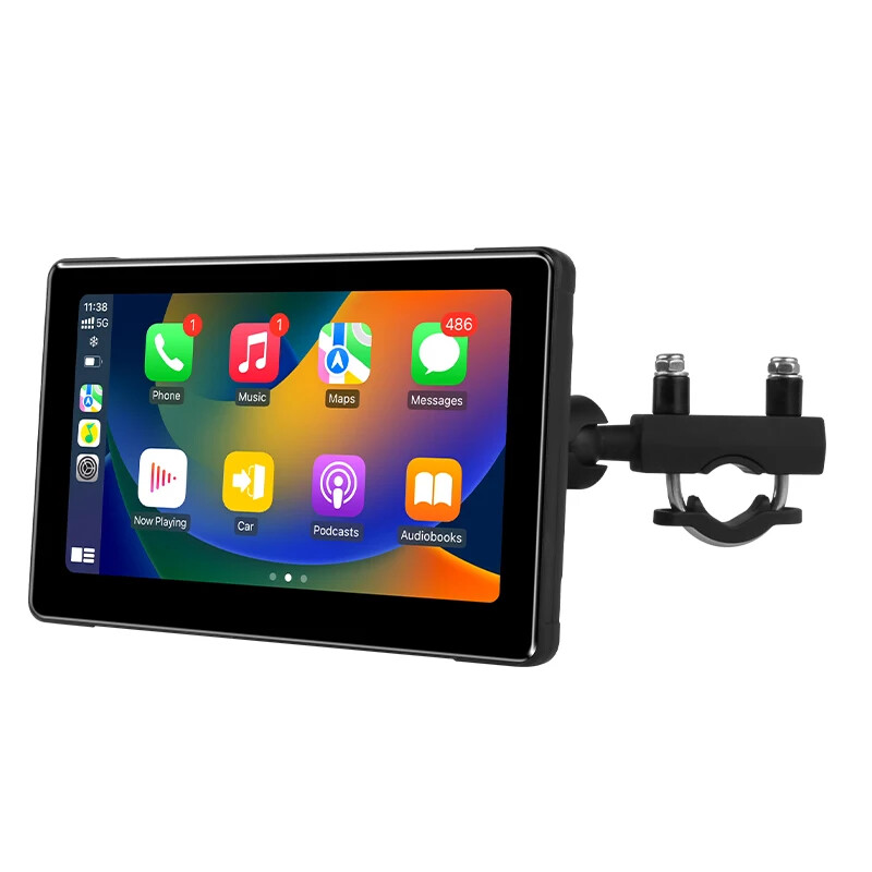 7 Inch Motorcycle Navigation GPS Wireless Apple Carplay Android Auto Motorcycle