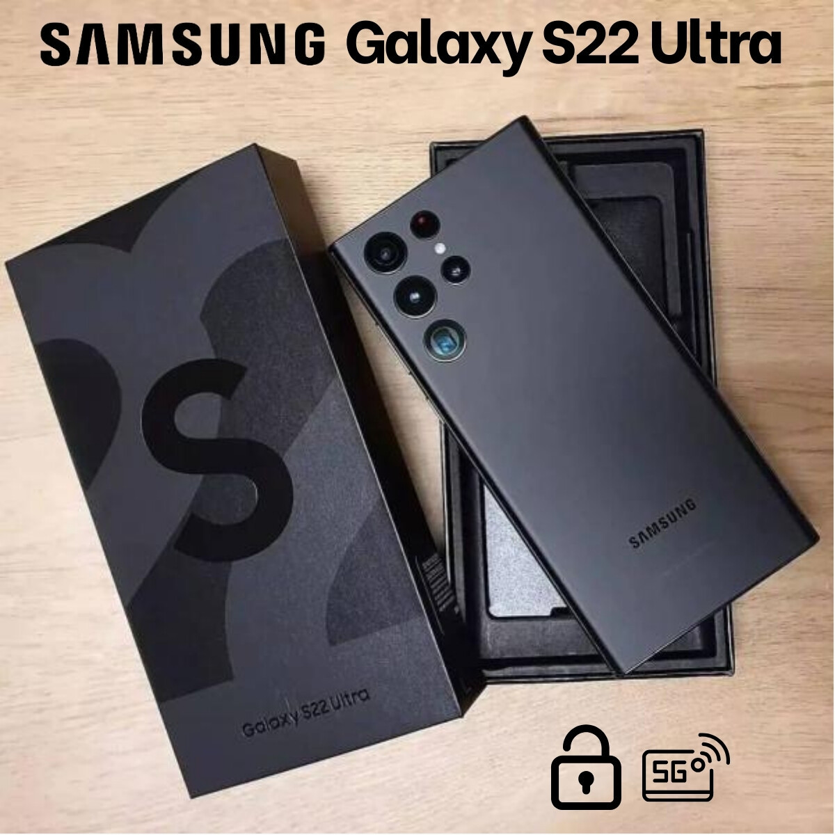 NEW SAMSUNG GALAXY S22 ULTRA 5G SM-S908U 128/256/512 FACTORY UNLOCKED ALL MEMORY